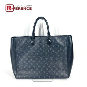 LOUIS VUITTON Eclipse Black Grand Sac Bag Shoulder Business Tote Black